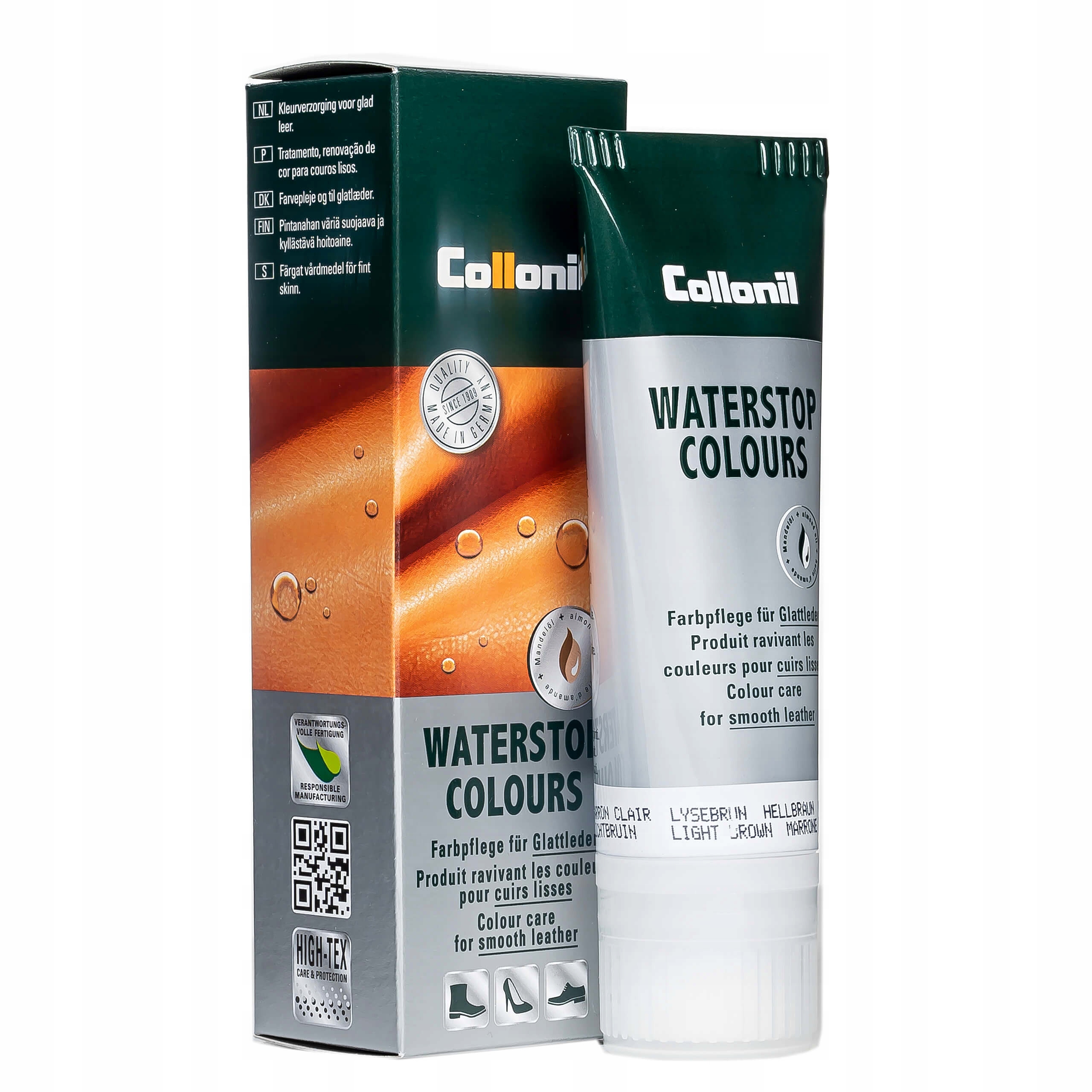 Collonil Waterstop Colours - Krem do pielęgnacji skóry licowej, jasnobrązowy