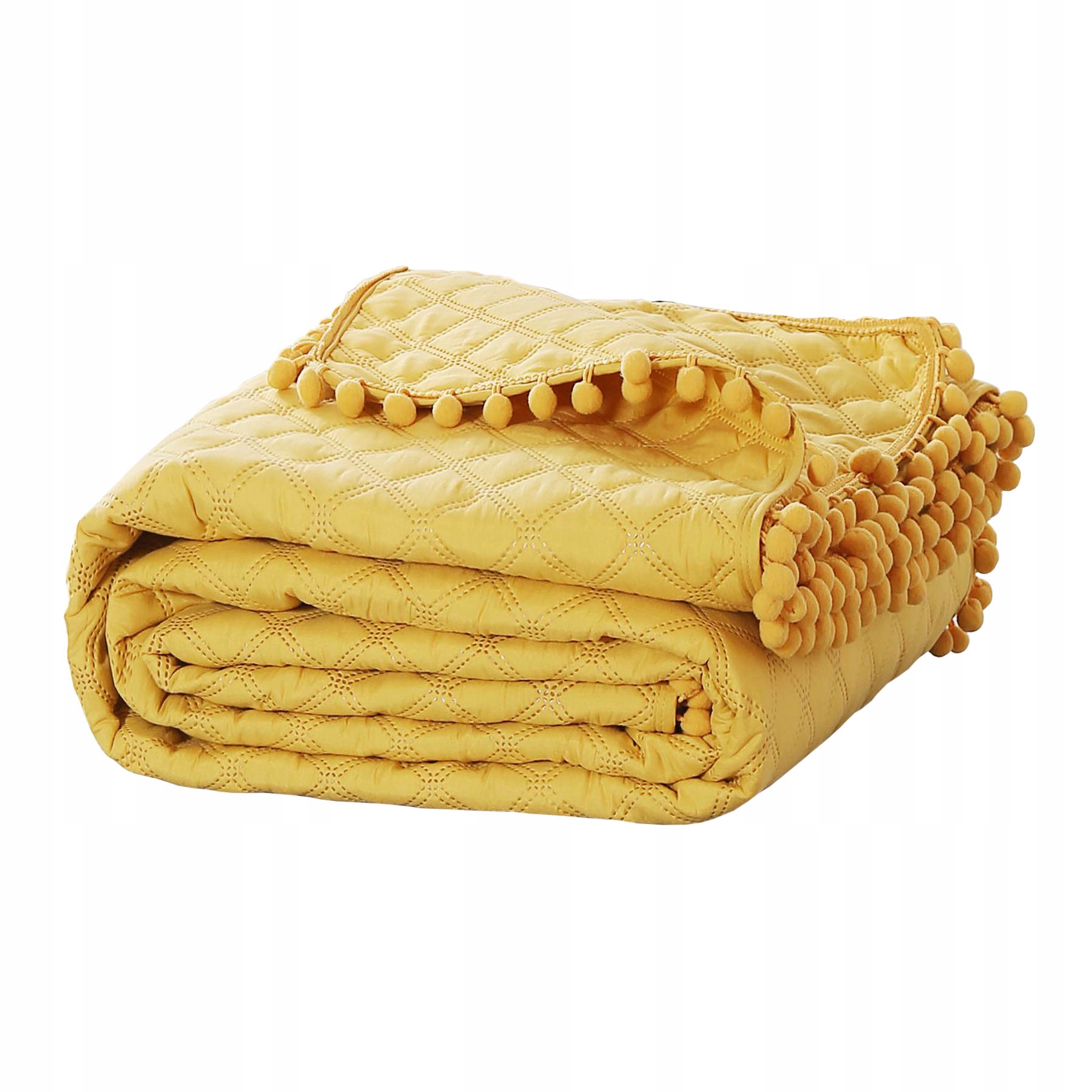 

Musztarda Narzuta Pikowana Pompony 140X200 Pompoo
