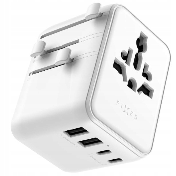 Cestovní nabíječka adaptér Fixed 70W mobilní cestovní Usb-c Usb-a Uk Usa