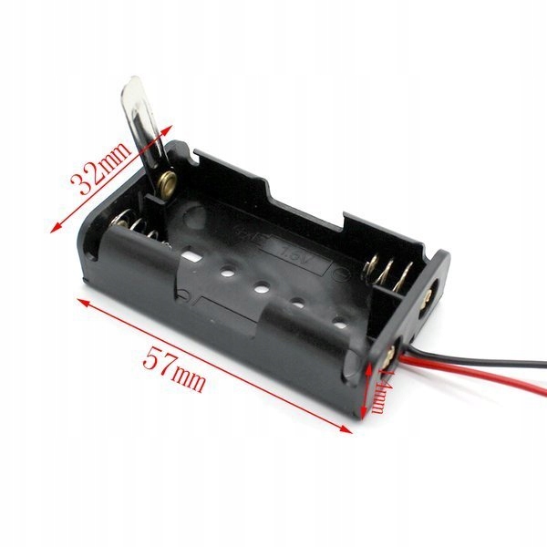 

Koszyk 2xAA R6 1.5V wyłącznik hebelkowy koszyczek