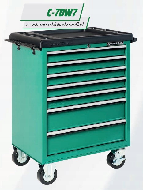 Тележка для инструментов 7-szuf. +блок. Jonnesway