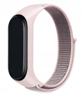

Pasek Opaska Xiaomi Mi Band 3 4 5 6 Różowo Szary
