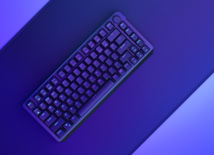 Endorfy herní klávesnice Thock 75% Wireless Black /rgb/ black sw. bezdrát