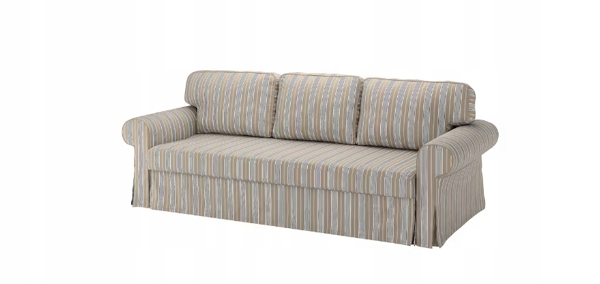 Ikea Vretstorp Pokrytie pohovky pre 3 osoby, Karlshov béžový/viacfarebný