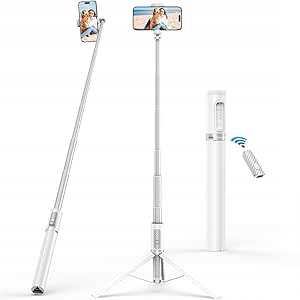 Bílý Selfie Stick Tripod Syncwire SW1053 1,57,5 cm s Bluetooth dálkovým ovládáním