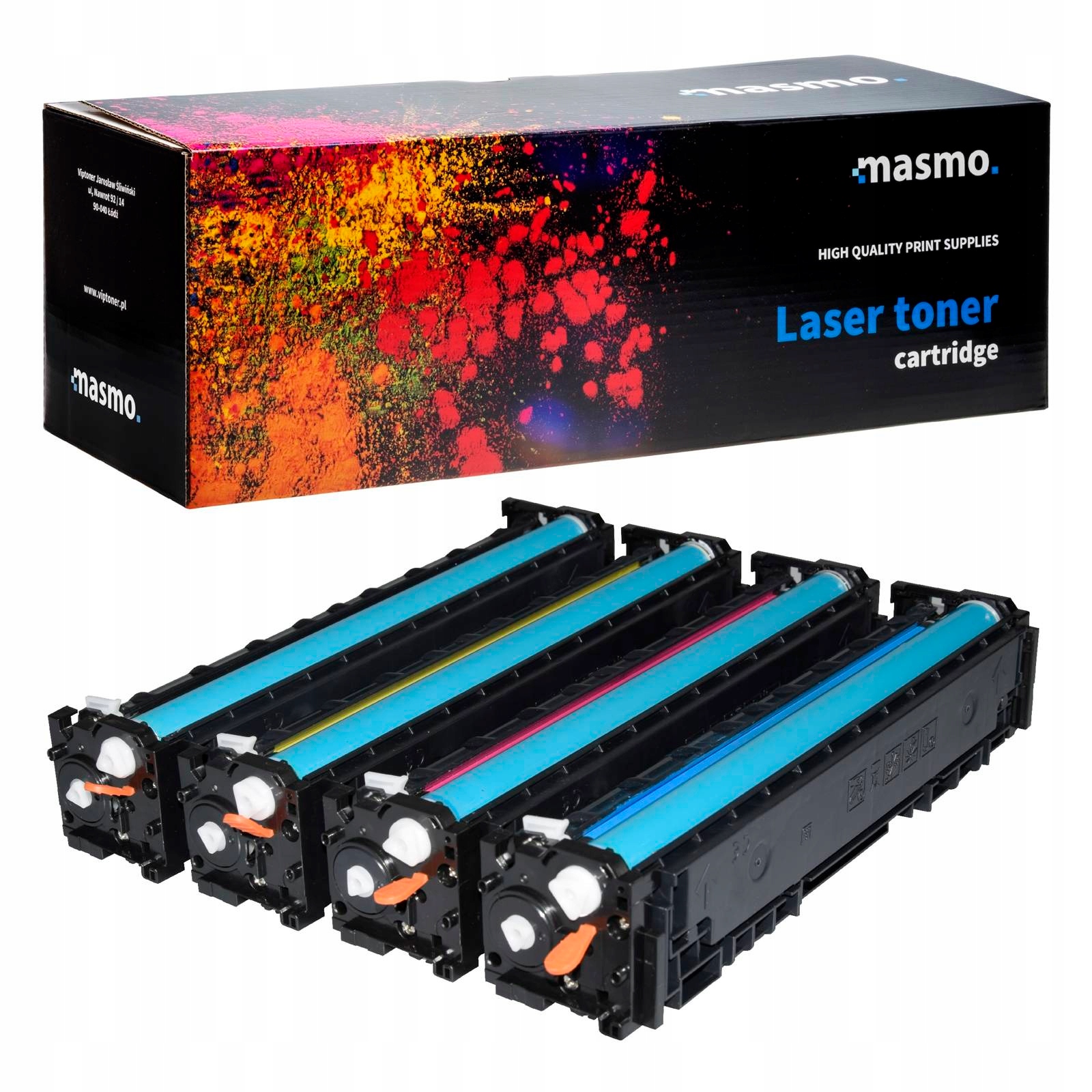 4x Toner Cmyk CF540X-3X pro Hp Mfp M254DW M281FDN