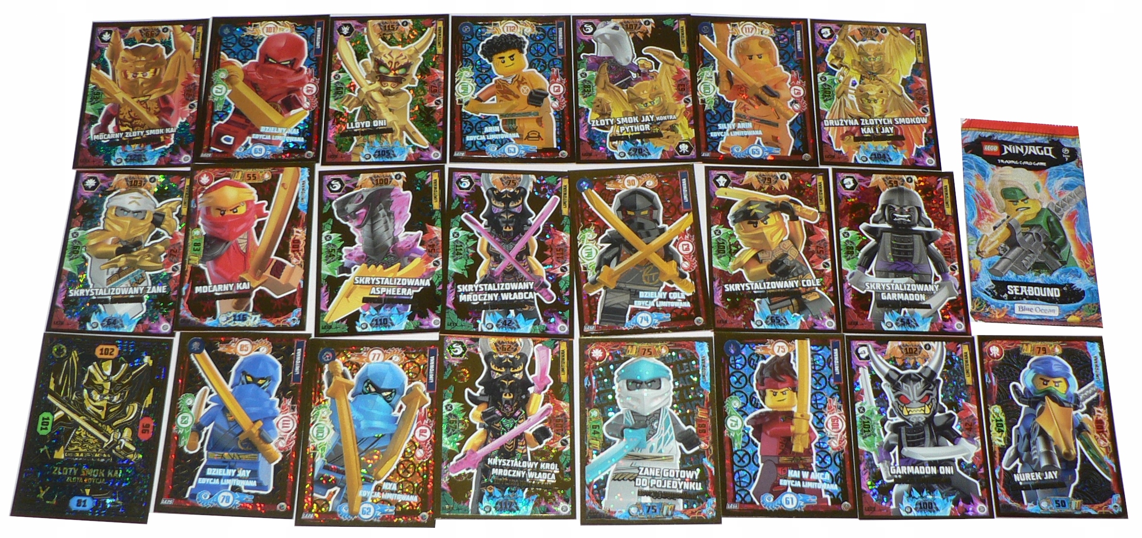 Lego Ninjago karta limitowana Nurek Jay i in.- 22 szt. Tcg Booster -57