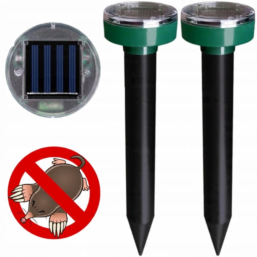

Silny odstraszacz solarny na krety nornice 2 szt.