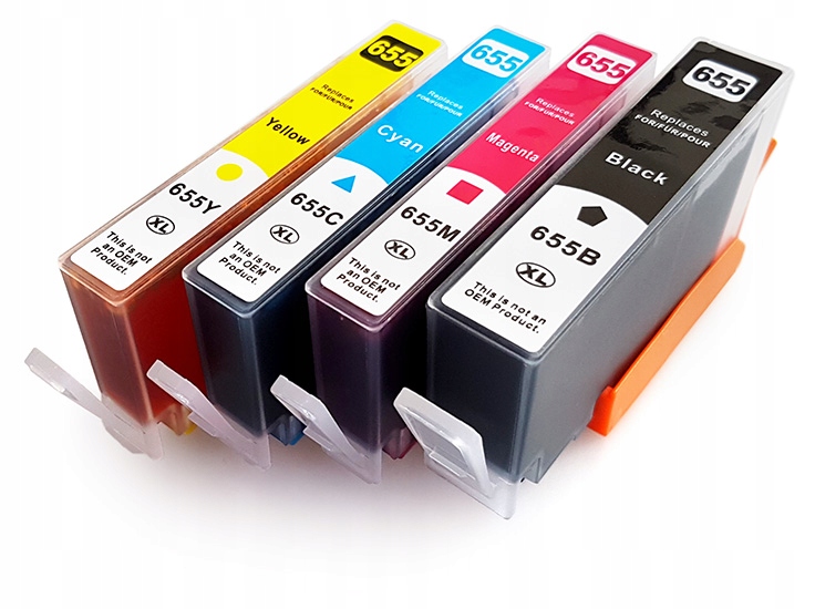 

4x Tusze Do Drukarki Hp DeskJet 3525 4615 5525 655