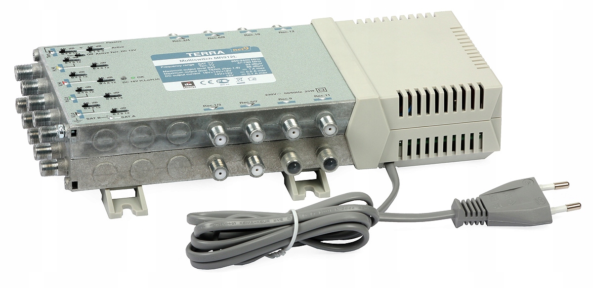 Multipřepínač MR-912L 9-vstupový/12-výstupní Terra