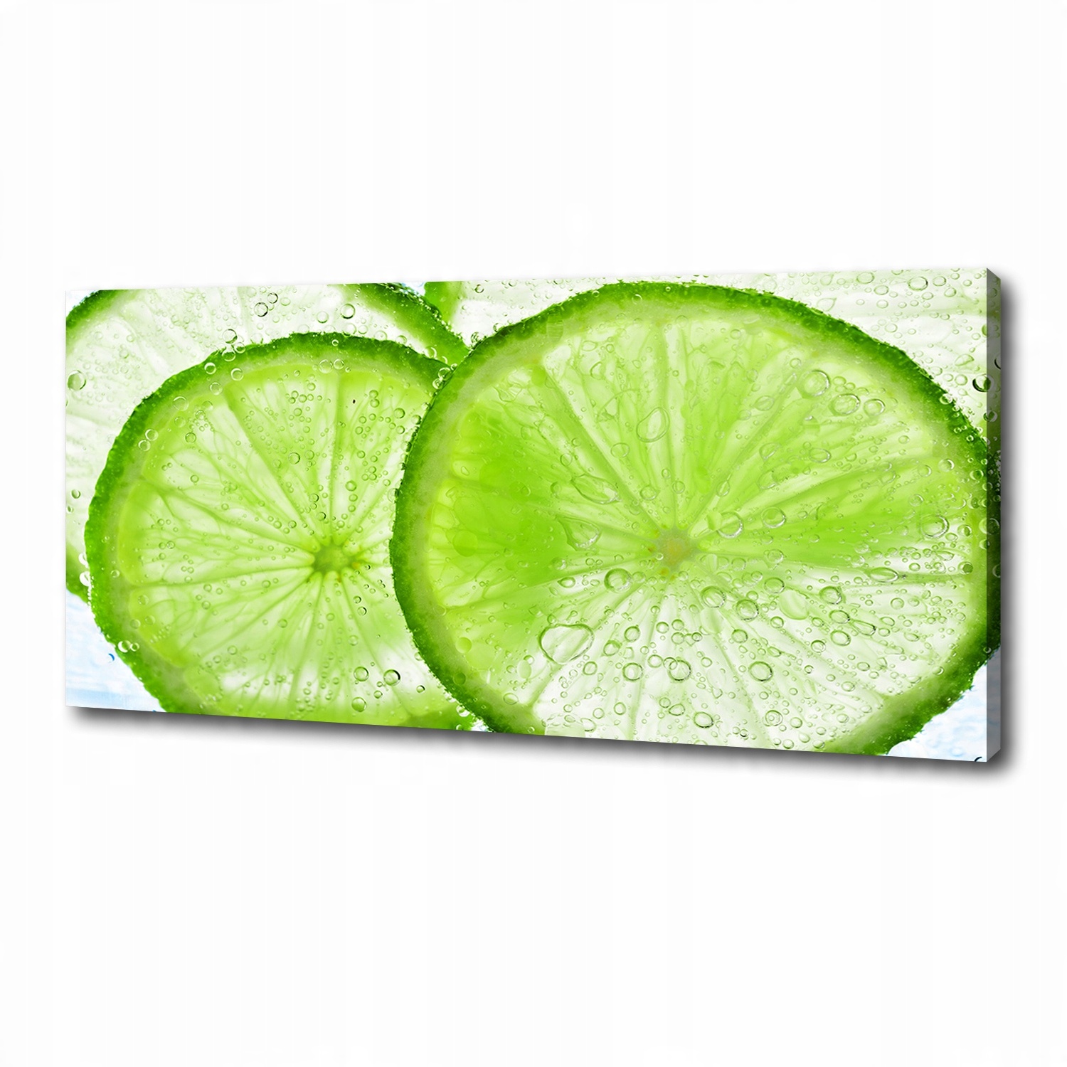 

Foto obraz na płótnie Limonki pod wodą 125x50 cm