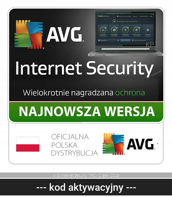 AVG Antywirus AVG Internet Security 2026 1 st. / 24 miesiące ESD