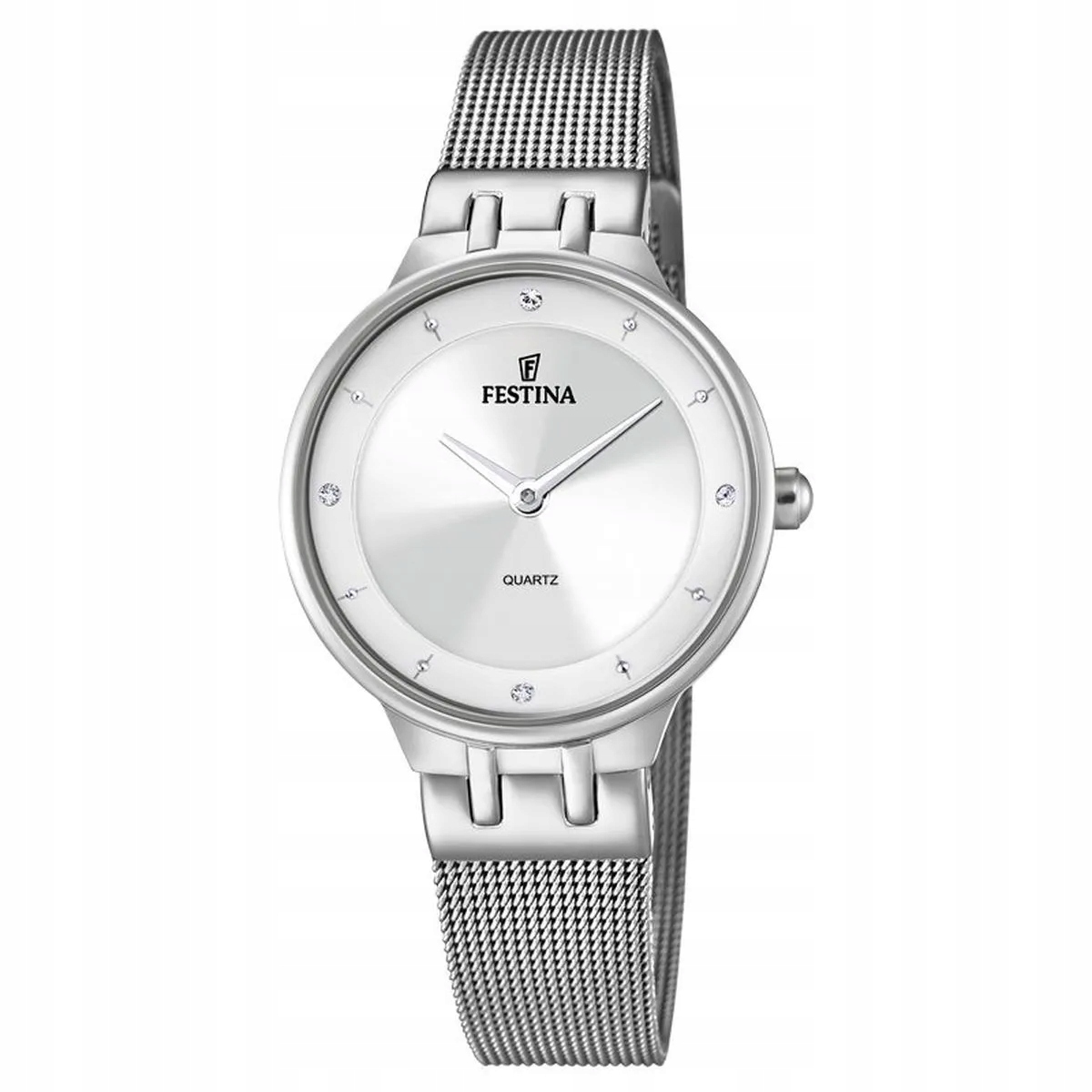 Stříbrné dámské hodinky Festina Mademoiselle F20597/1 stříbrné