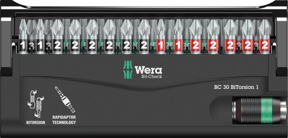 WERA Zestaw Bitów BiTorsion Bit-Check 30 Elementów — miniatura 13