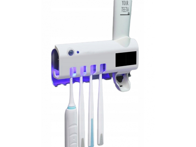 

Wieszak sterylizator Uv szczoteczek dozownik pasty