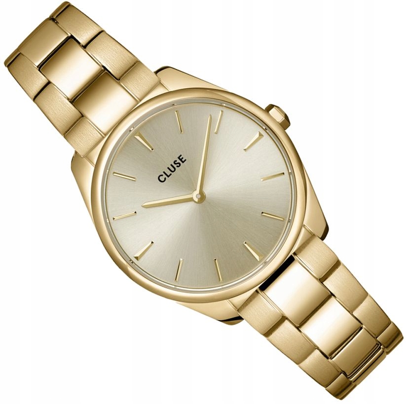 Zlaté Elegantní Dámské Hodinky Cluse CW11212 Petite Originál 32 mm Box