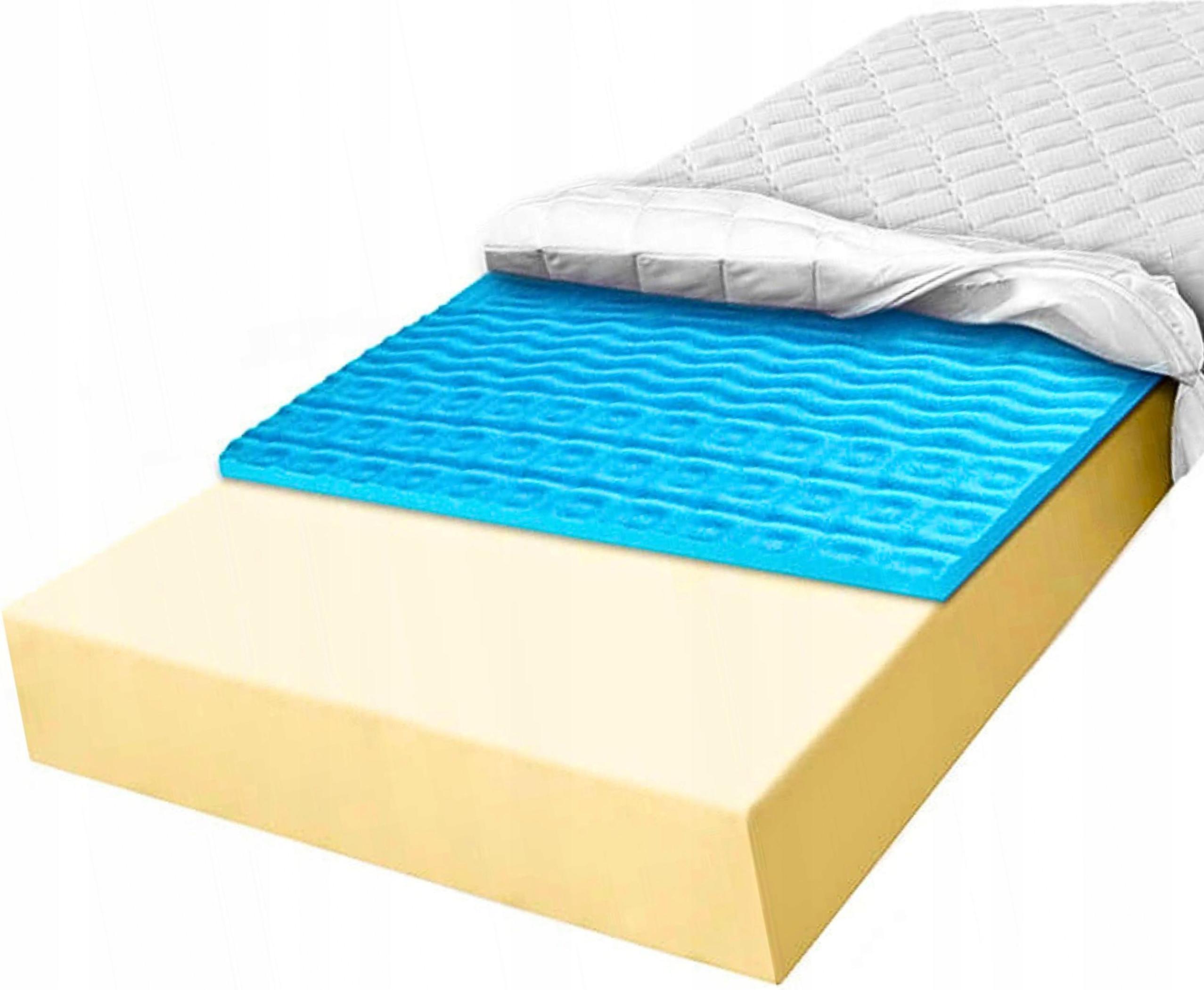 Materac 100x160 piankowy strefowy masująca 9 cm przewiewna H2 H3 pianka