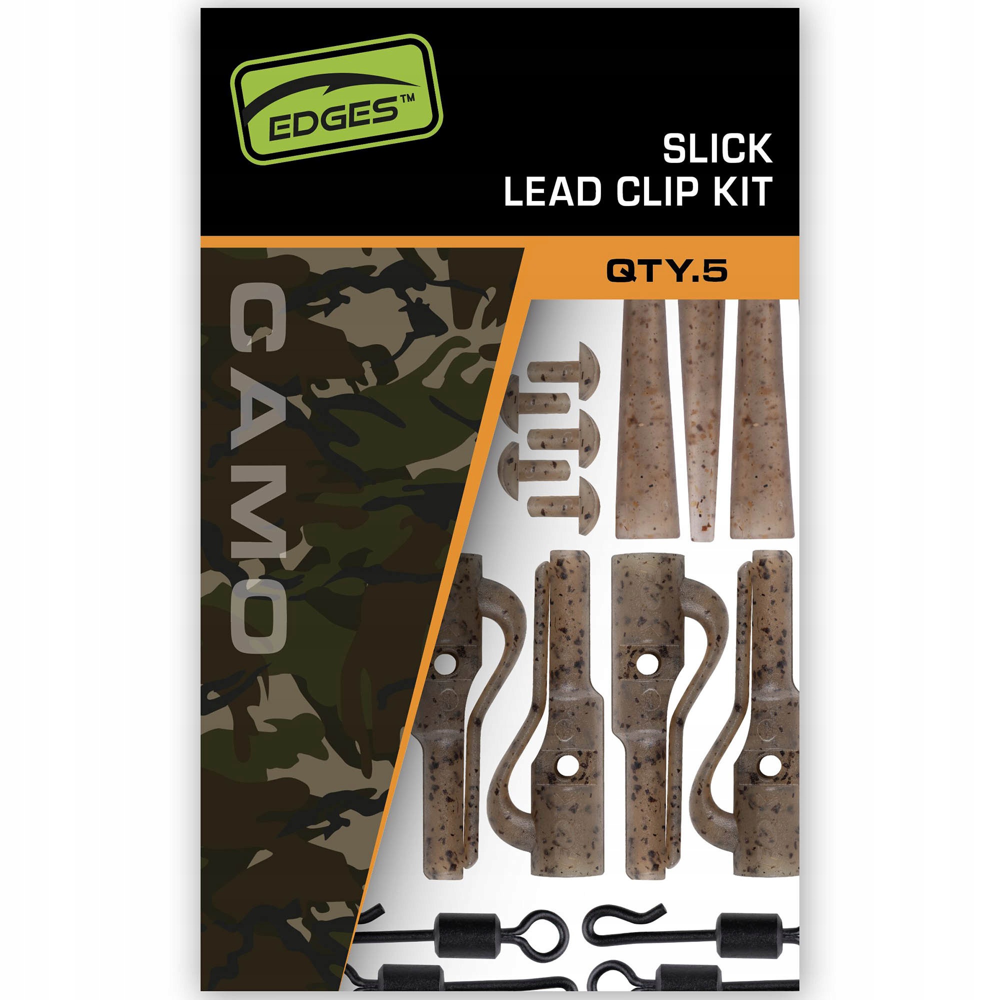 Bezpieczny Klips Fox Edges Camo Slik Lead Clip Kit