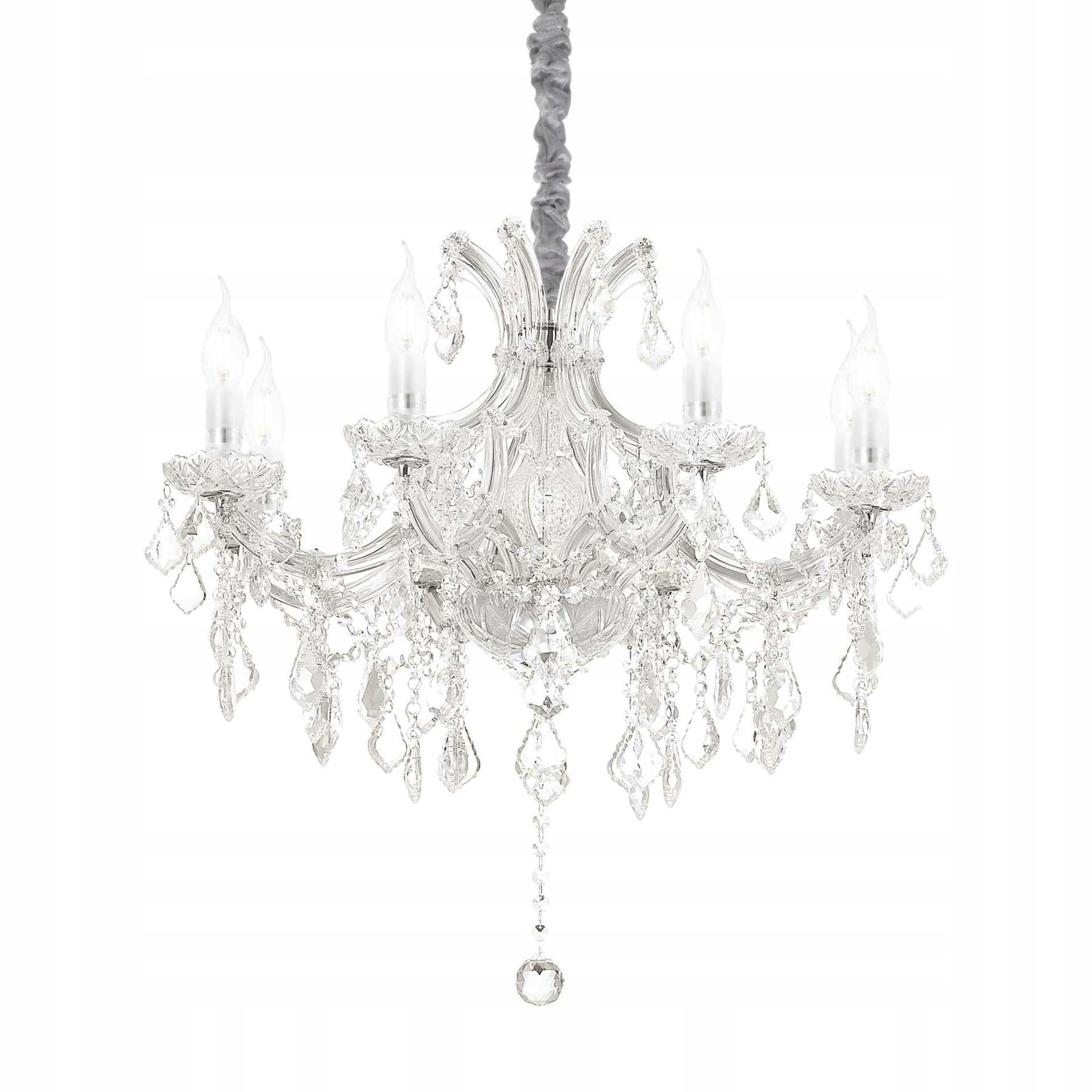 Závesné svietidlo Ideal Lux Napoleon SP8 cromo 167244 E14 8x40W 67cm chrómov