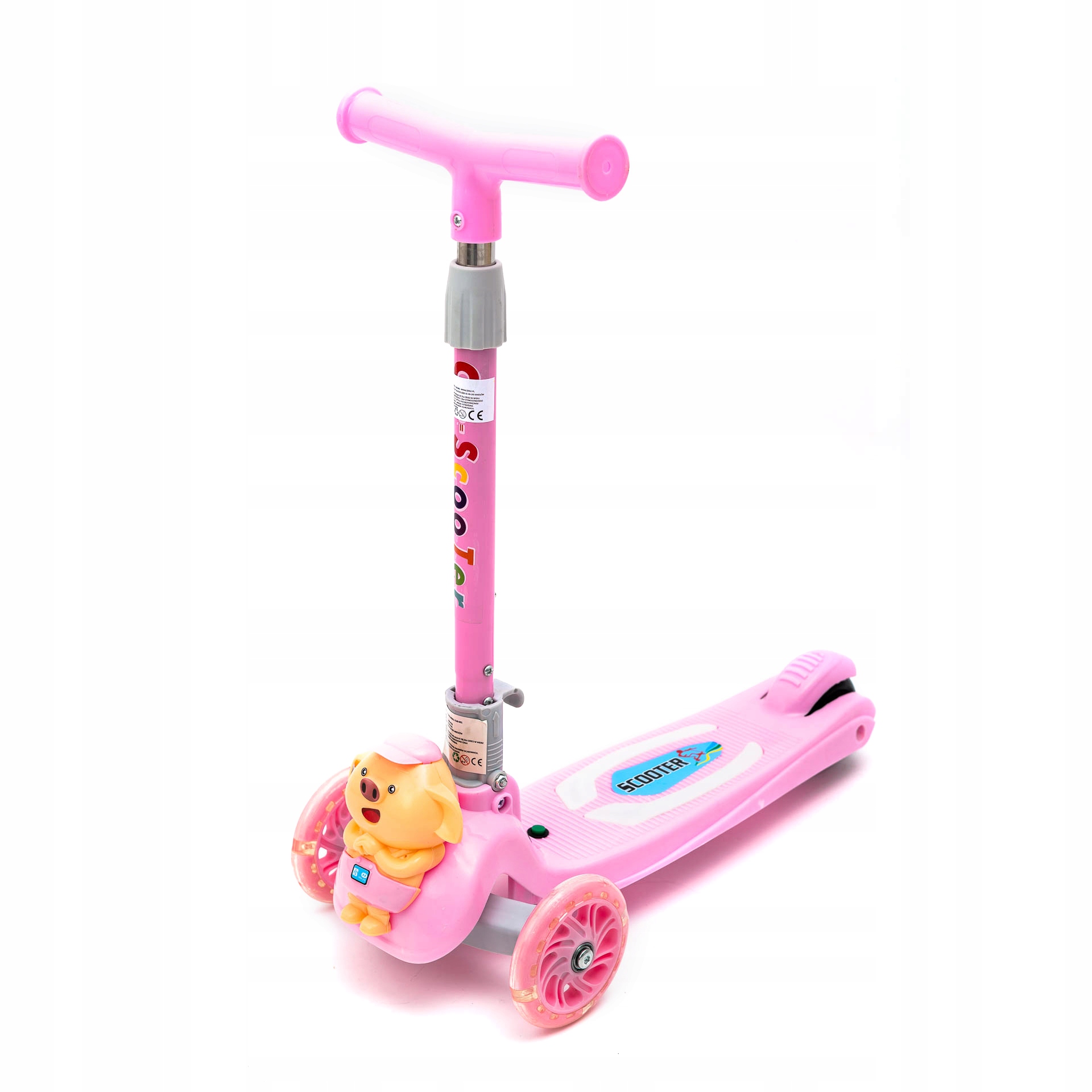 HULAJNOGA TRÓJKOŁOWA BALANSOWA LED MUZYKA SKŁADANA Rama Aluminiowa