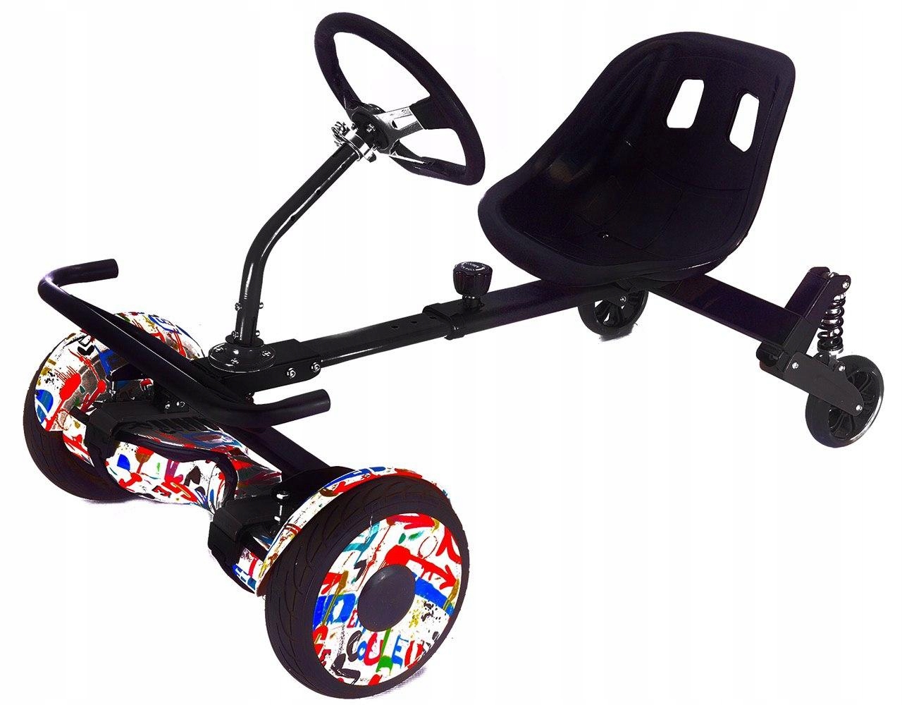 Nakładka do deskorolki elektrycznej Hoverboard Gokart czarny napęd przód