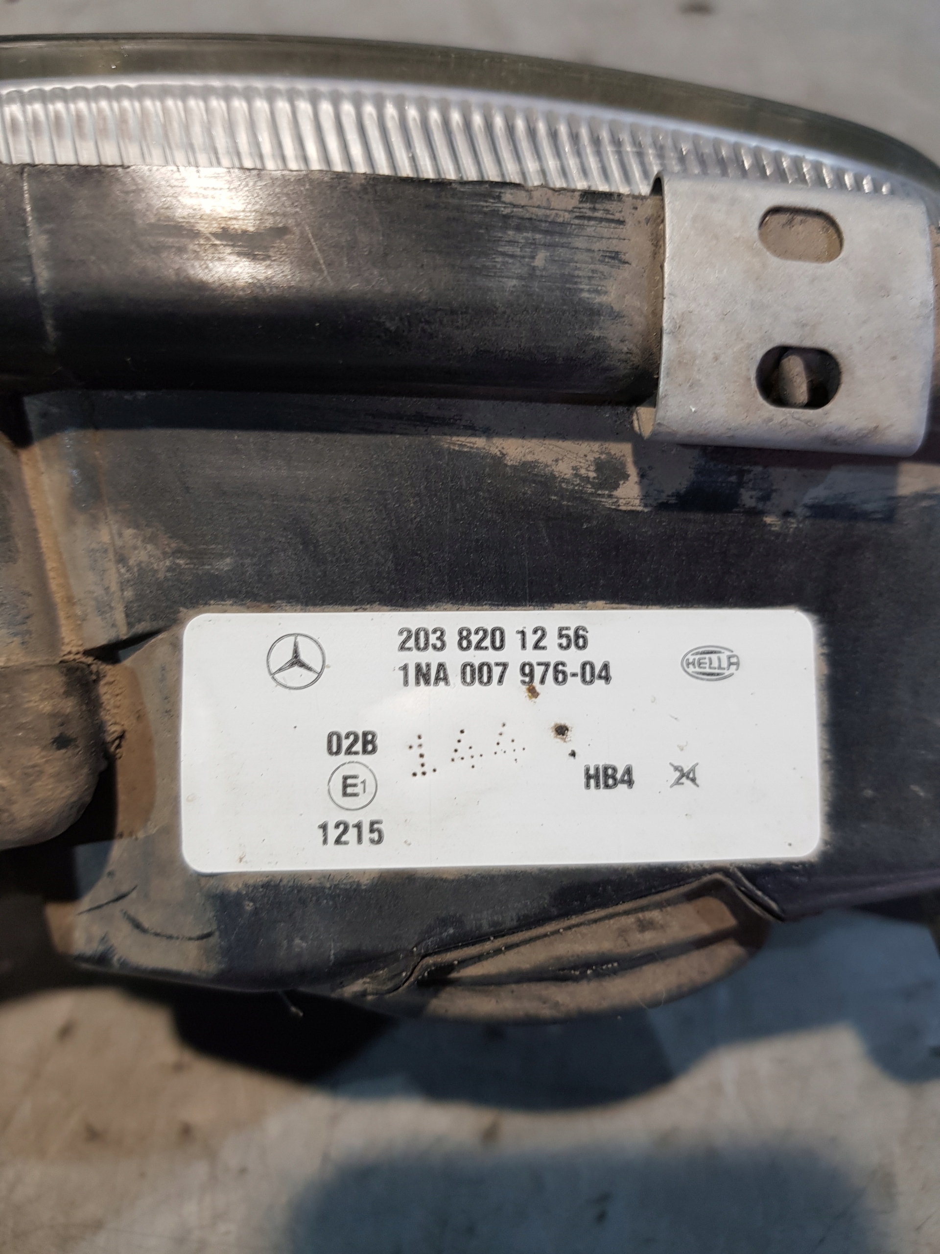 fog light right front MERCEDES W203 A2038201256