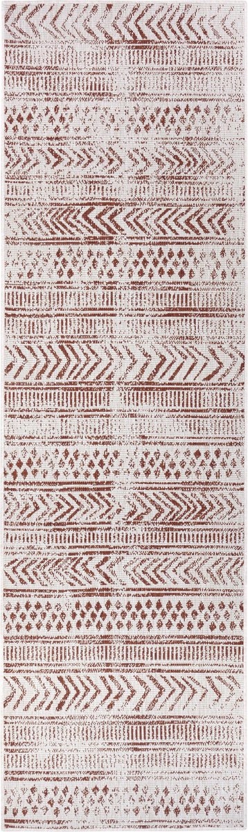 Koberec Běhoun 80x350 cm, oboustranný, plochý tkaný pro chodbu-předsíň