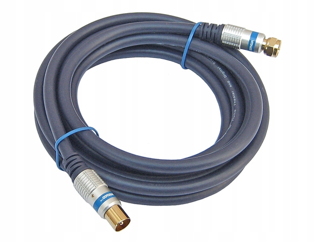 Kabel antenowy RF TV/wtyk-F/wtyk VITALCO HQ 3m Marka Vitalco