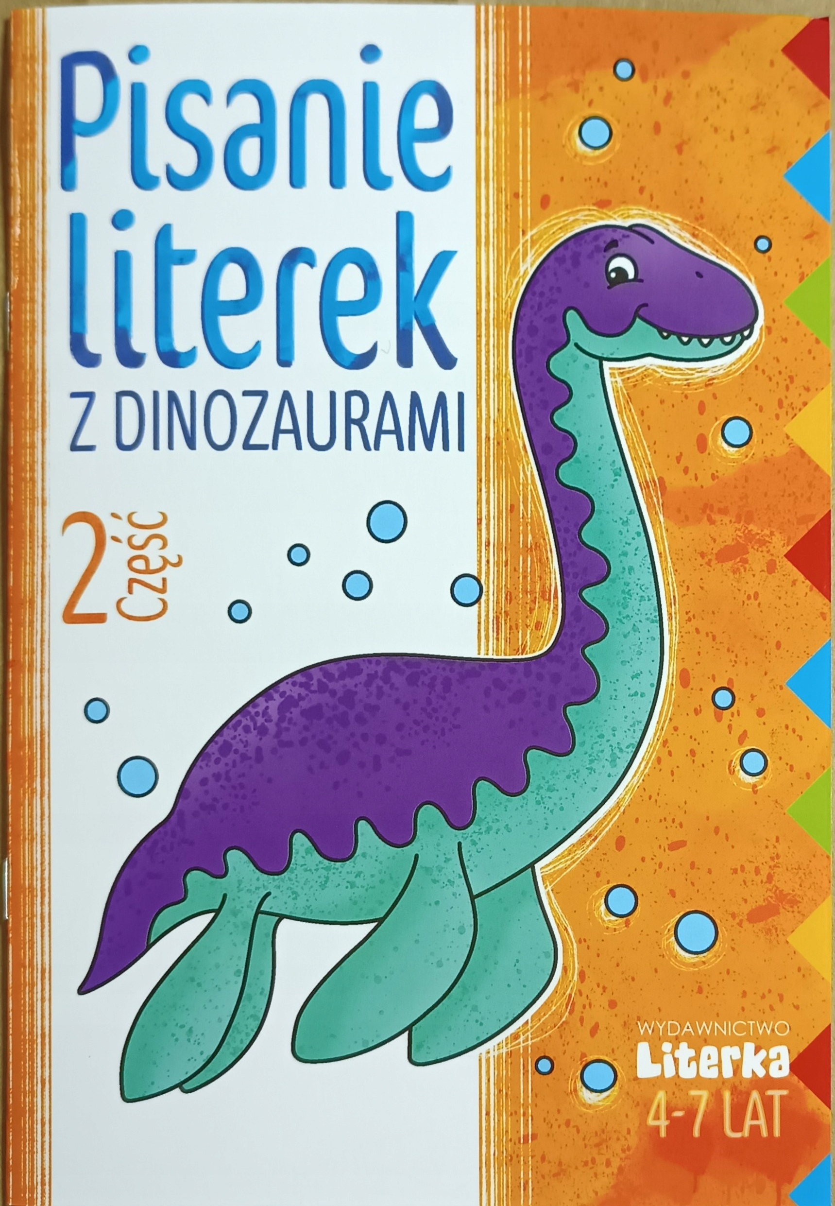 Pisanie literek z dinozaurami cz2 nauka pisania literka