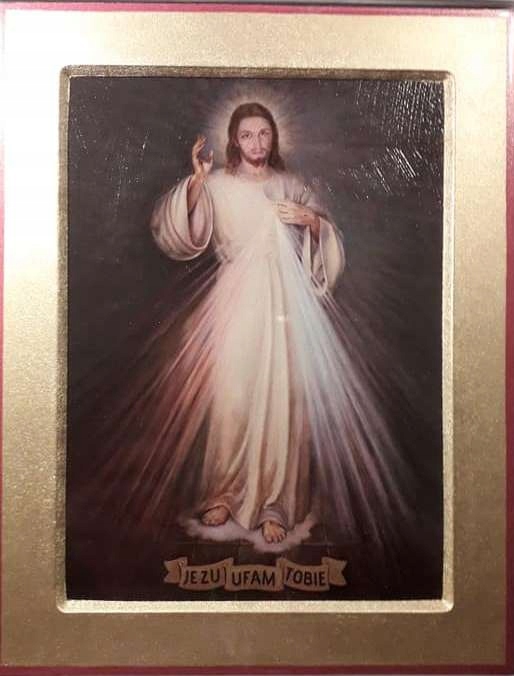 Ikona . Ježíš Milosrdný . Ježíši důvěřuji ti .