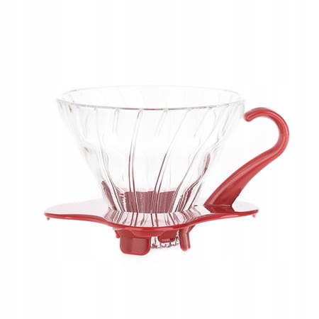 

Hario Drip szklany czerwony V60 01 kwadratowy