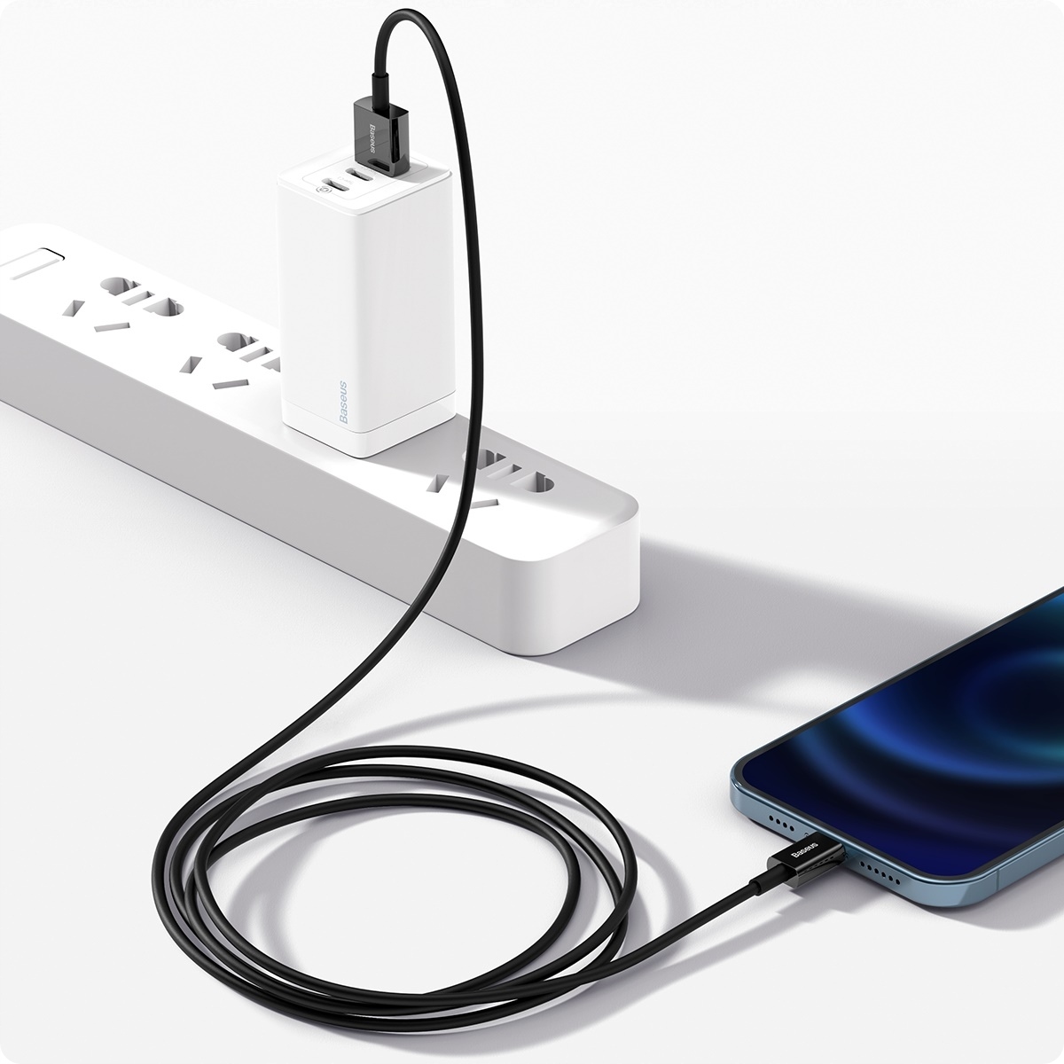 BASEUS KABEL PRZEWÓD USB LIGHTNING DO IPHONE 2.4A 1M MOCNY BEZPIECZNY Stan opakowania oryginalne