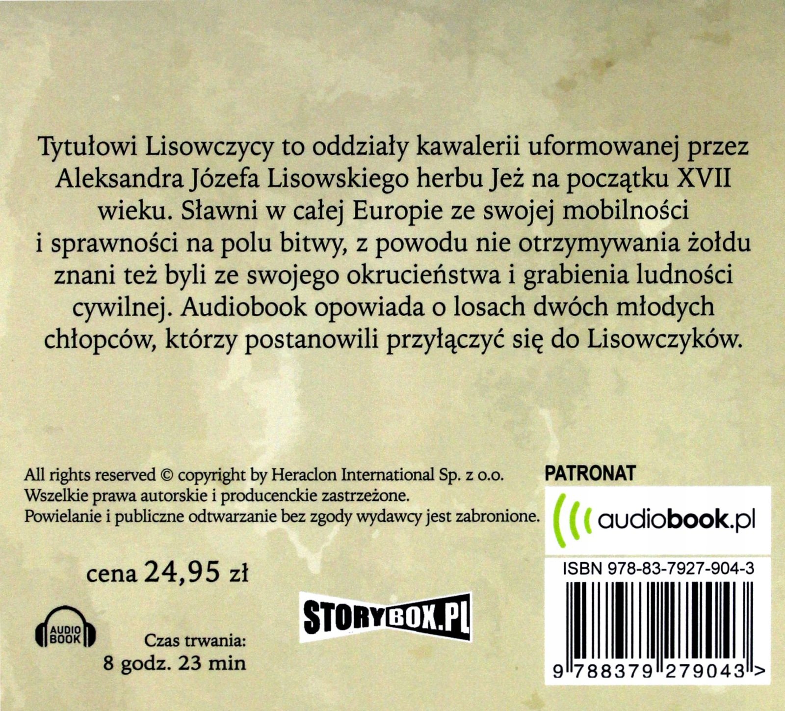 LISOWCZYCY - ANTONI FERDYNAND OSSENDOWSKI [AUDIOBOOK] Stan opakowania oryginalne