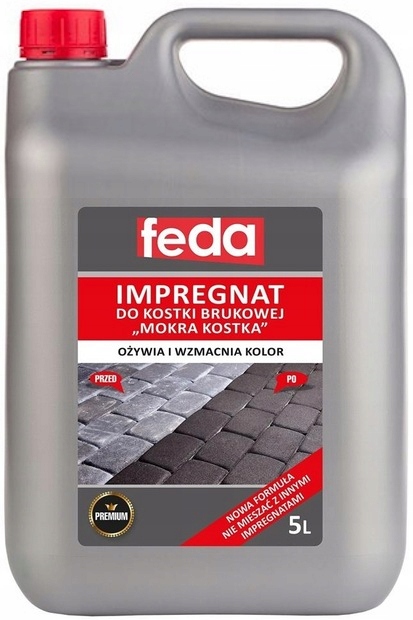 Impregnat do kostki brukowej z efektem mokrej nawierzchni Feda 5L Wodny