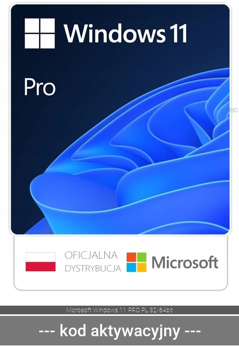 System operacyjny Microsoft Windows 11 wersja polska, wielojęzyczna