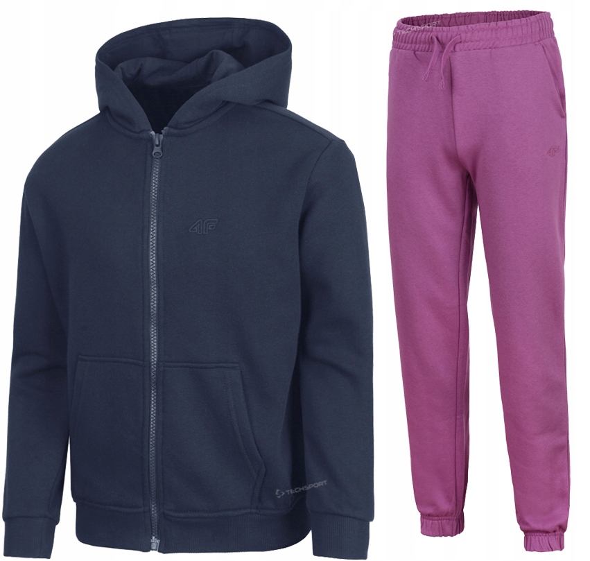 4F Ocieplany Dziewczęcy Dres Komplet Bluza Spodnie rozm 152