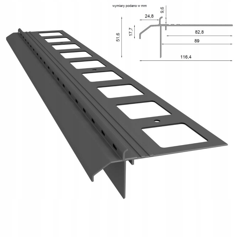 

Profil Okapowy tarasowy balkonowy K20R Renoplast