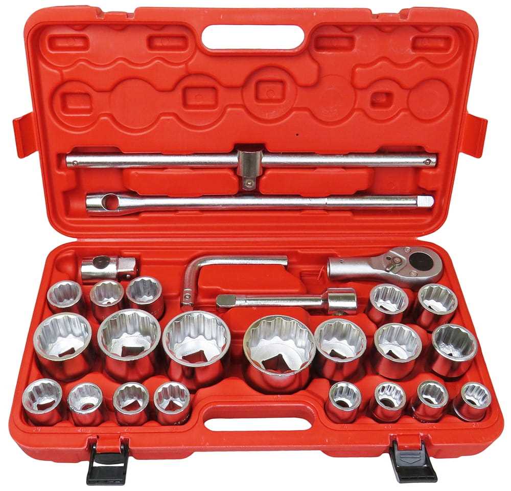 Sada Rázových Nástavcov 26PCS 3/4" 1" 21-65MM Mar-pol CrV Tir M58251