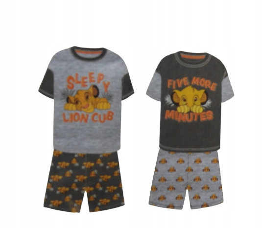 PRIMARK 2 PAK Piżamka Piżamki KRÓL LEW 0-3 / 62 Marka Primark