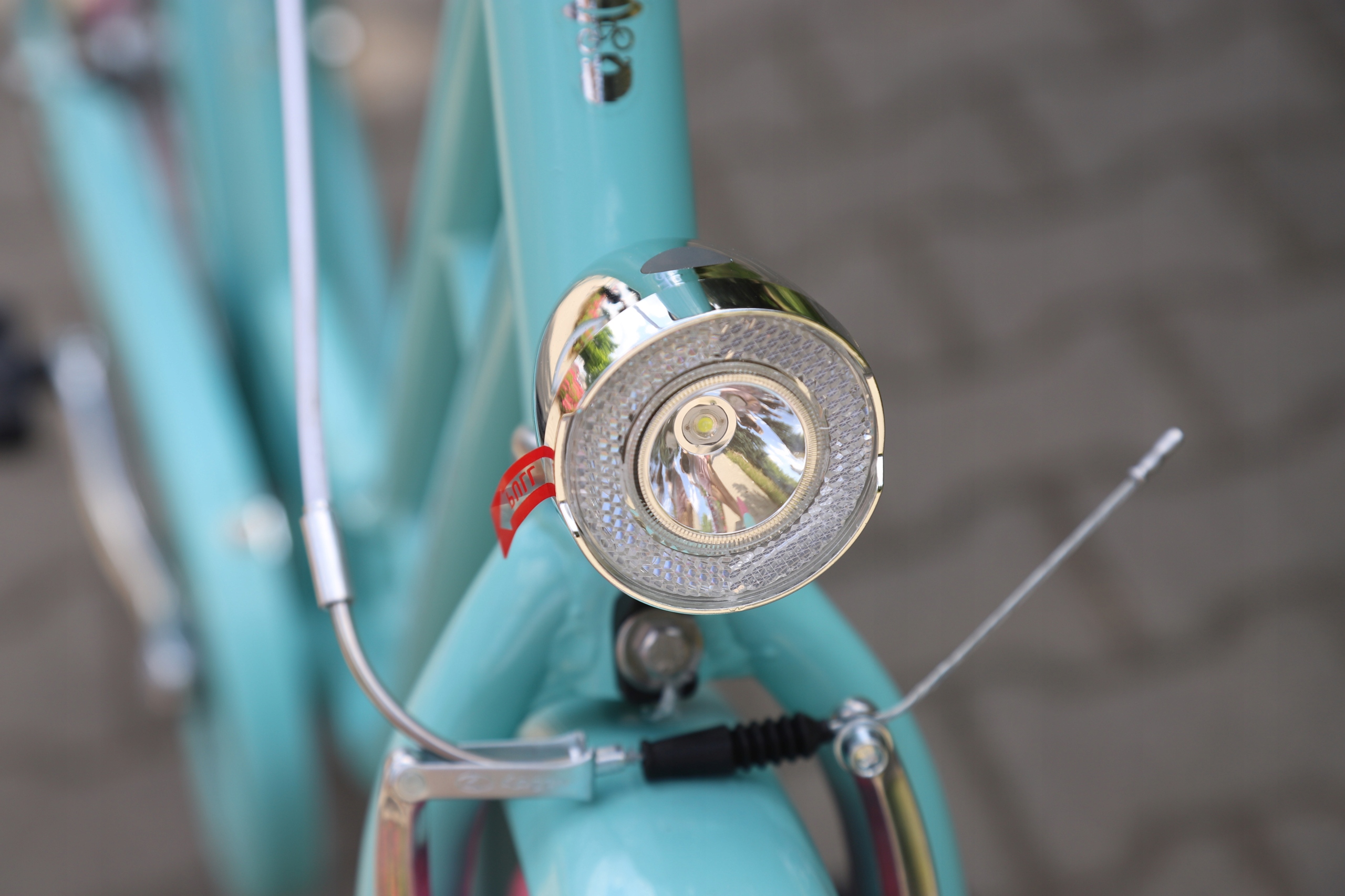 ROWER MIEJSKI DAMKA DAMSKI KOSZ WKŁAD LAZUROWY 26 Rozmiar koła (