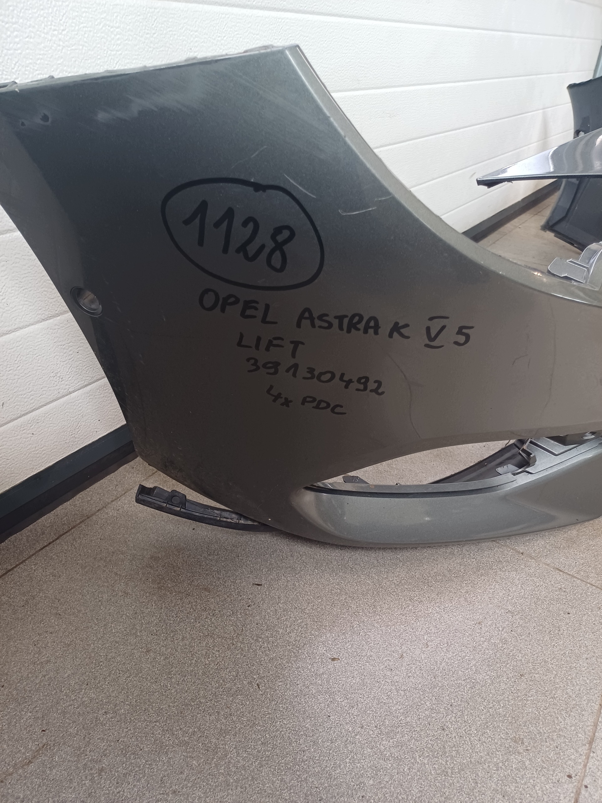 bumper front front OPEL ASTRA K V5 LIFT 4 X PDC 39130492
