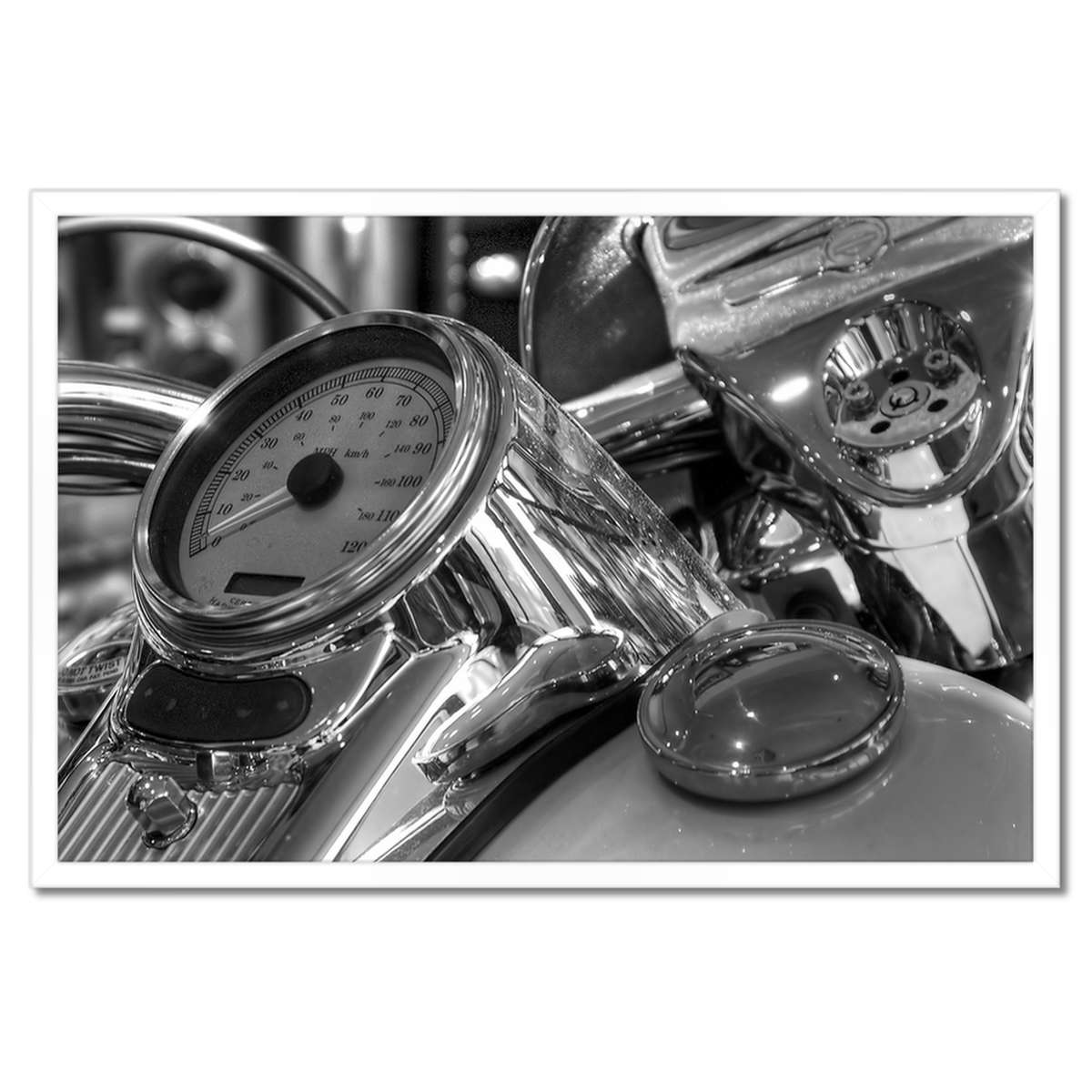 Plakáty v rámu 60x40 Harley Davidson Motocykl