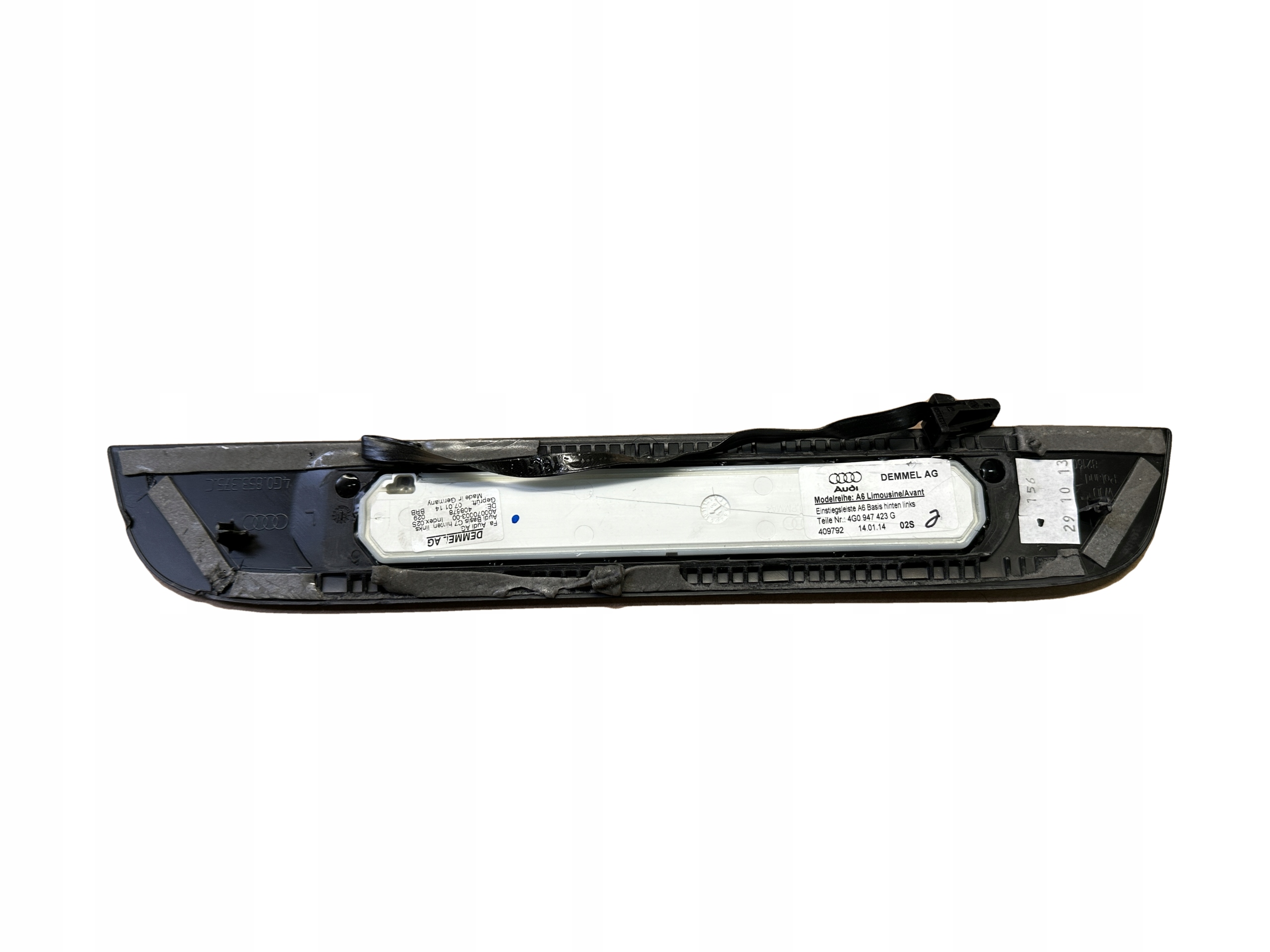 AUDI A6 4G C7 moulding threshold left rear part LED 4G0947423G