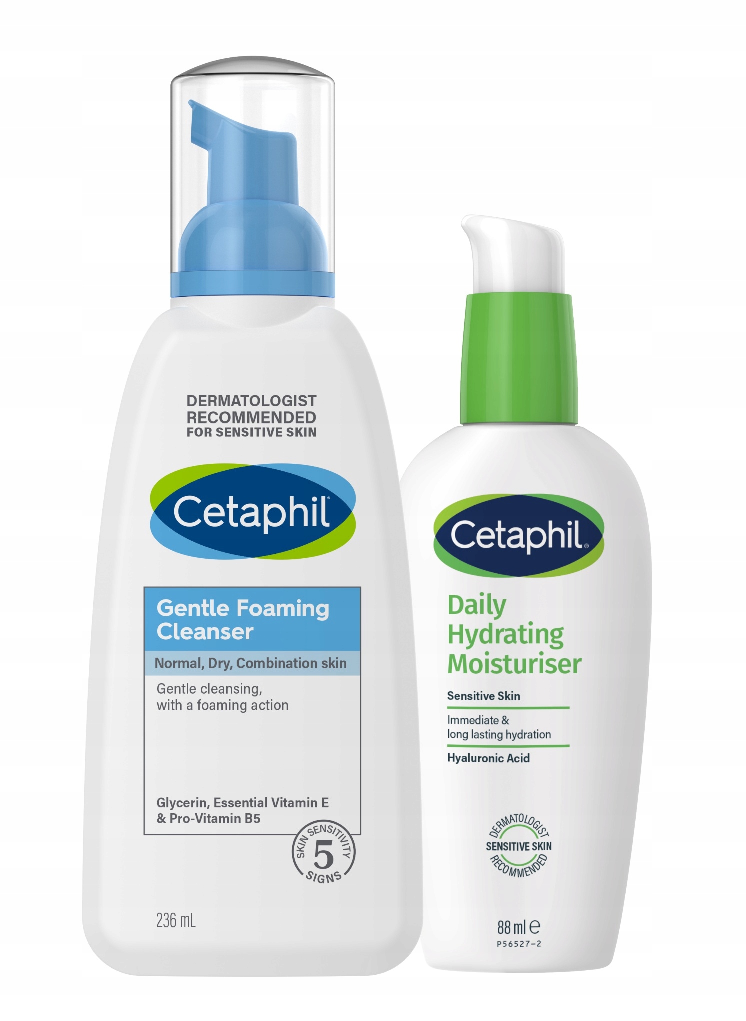 Zestaw Cetaphil Krem nawilżający na dzień i pianka