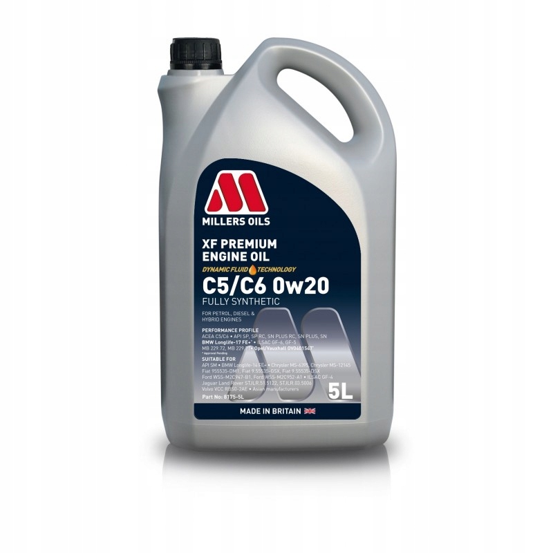 

Millers Oils Xf Premium C5 0w20 5L