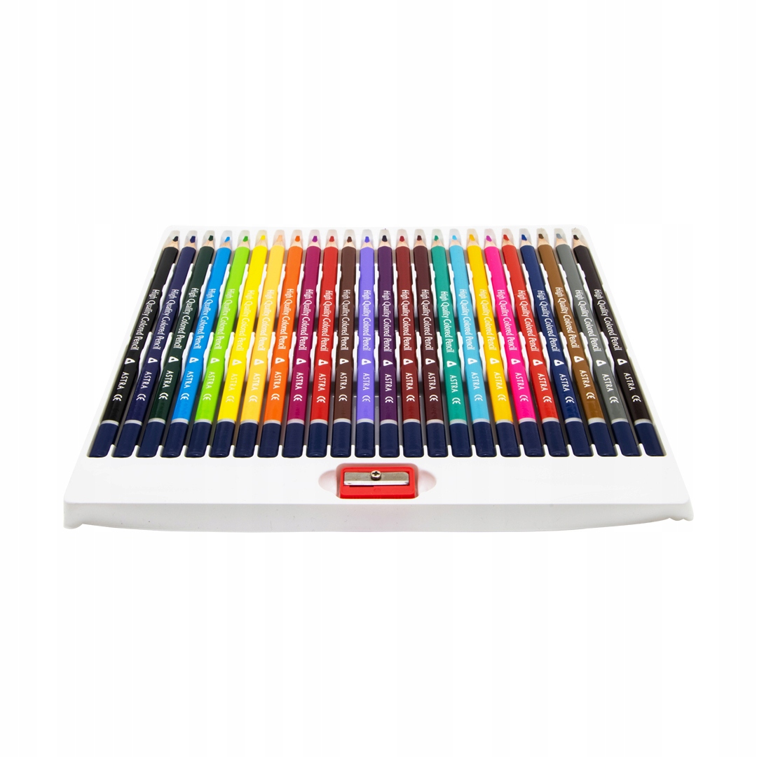 KREDKI OŁÓWKOWE TRÓJKĄTNE 24 KOL ASTRA +TEMPERÓWKA Marka Astra