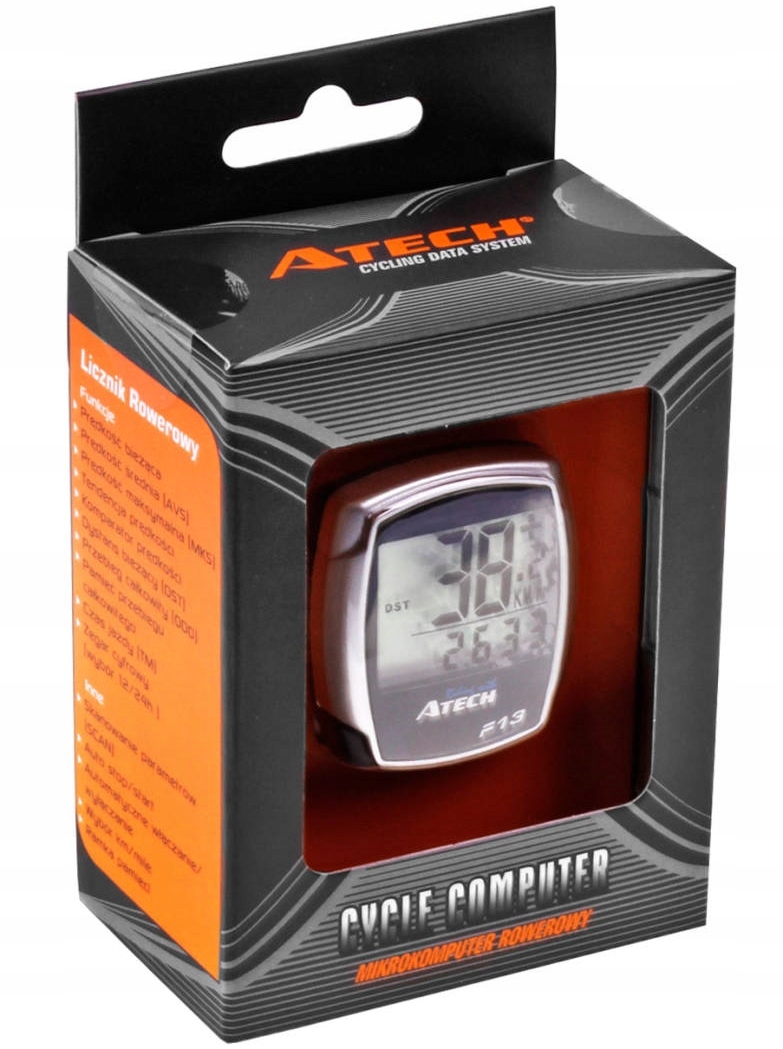 Atech TU13 13 funkcji licznik rowerowy przewodowy Marka Atech