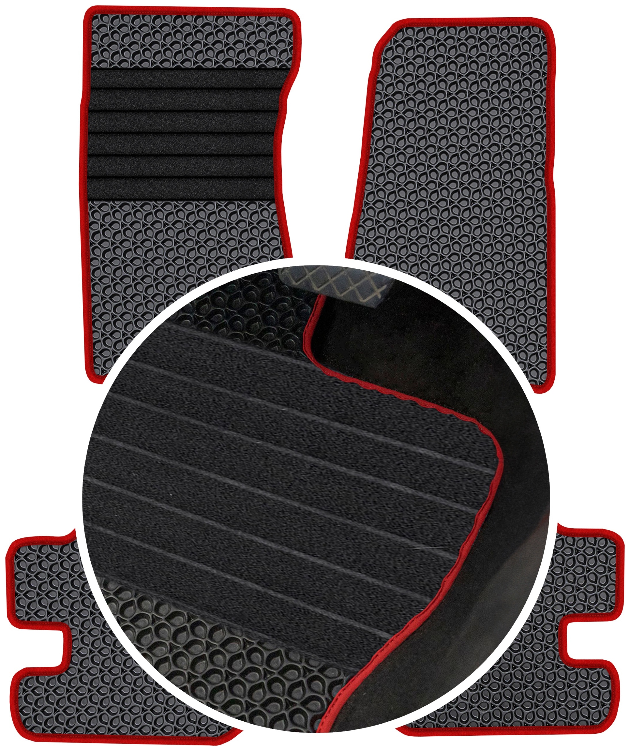 Jeep Wrangler II 2D 2007-2011 Gumové rohože Eva Eternity Posilnenie XXL