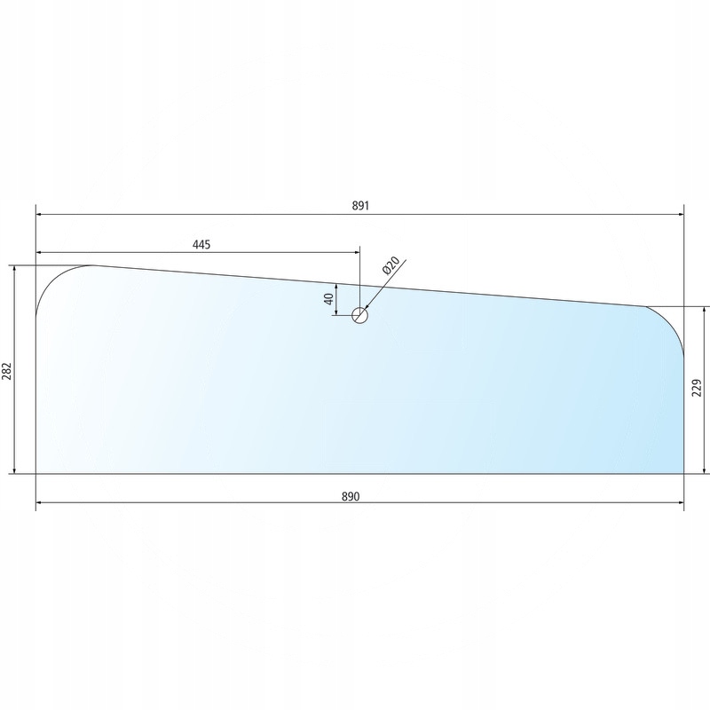 

Szyba drzwi Case Ih 650885597