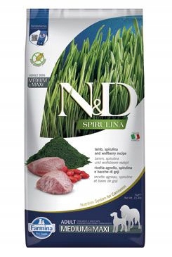 N&d Spirulina Dog Adult M/L Lamb & Wolfberry 7kg
